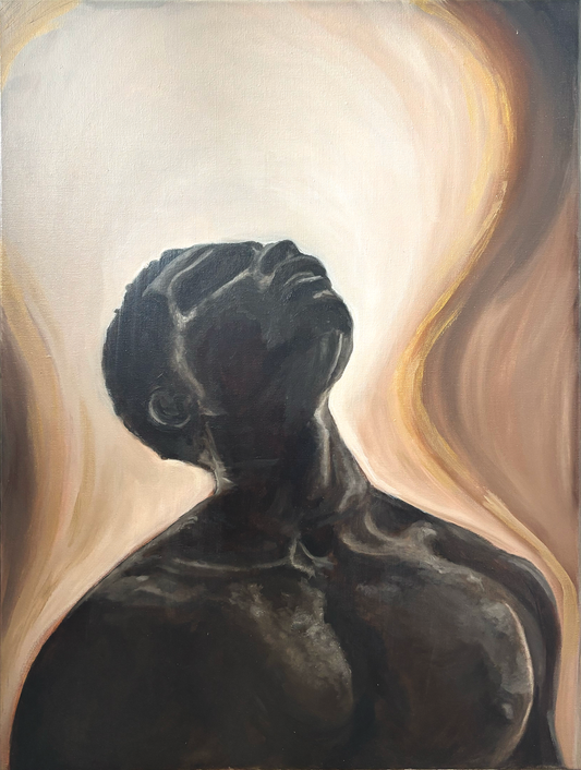 Man in the light, 2025. 60x80 cm